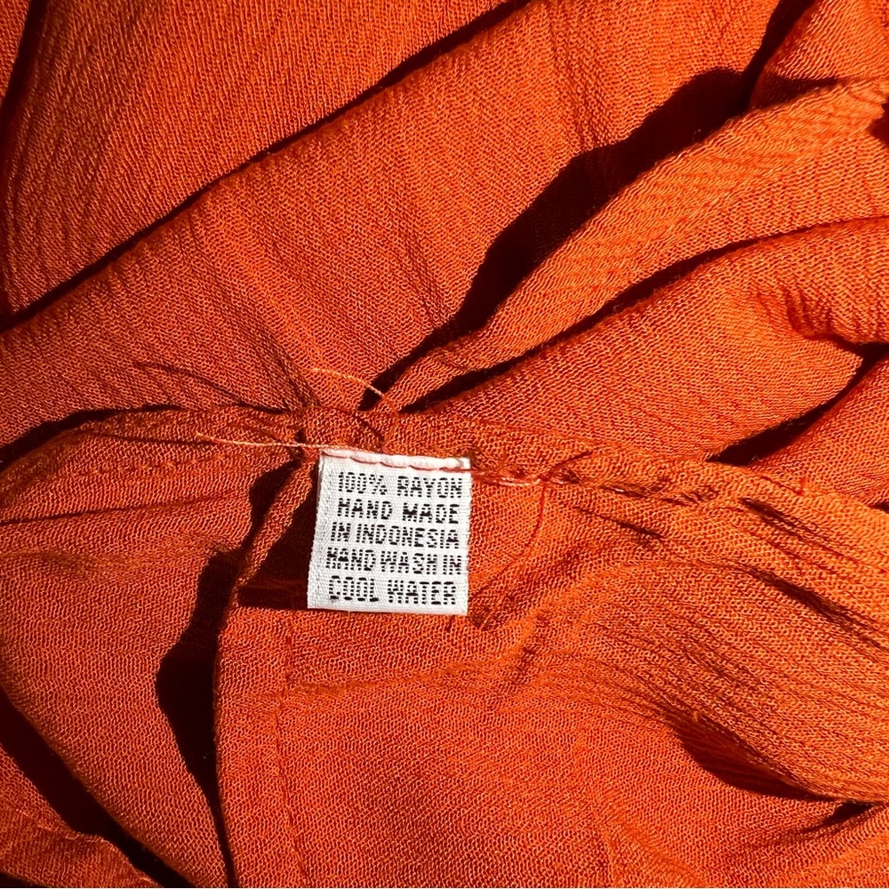 Rust Deep V Romper - Picture 7 of 8